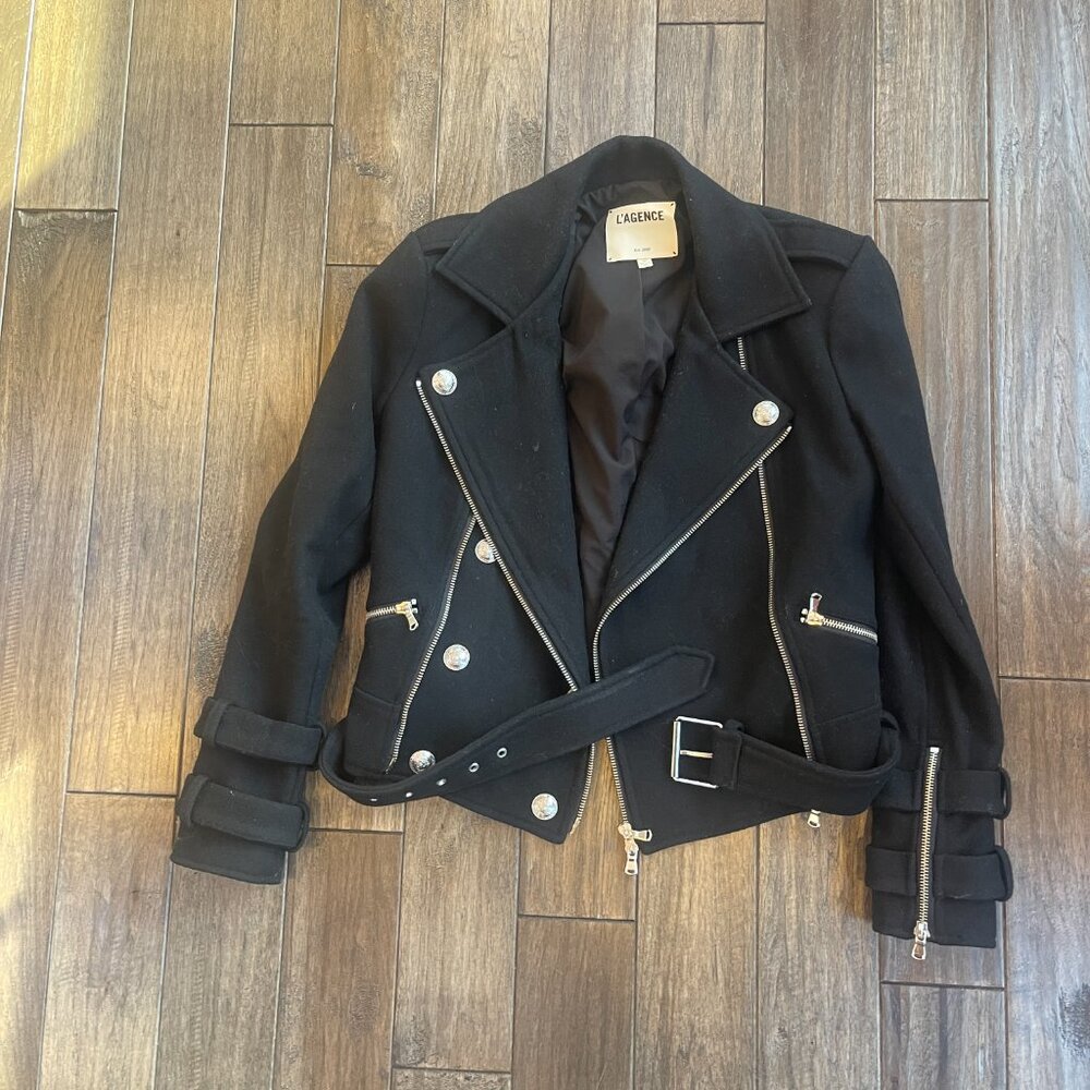 L'agence Billie Belter Jacket , wool, Size: Small